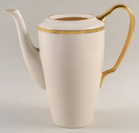 Tuxedo (Gold Backstamp) Coffee Pot No Lid