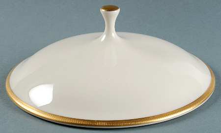 Tuxedo (Gold Backstamp) Lid for Round Vegetable