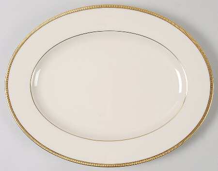 Tuxedo (Gold Backstamp) 13" 99 Shape Oval Serving Platter
