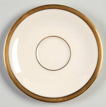 Tuxedo (Gold Backstamp) Saucer for Flat Demitasse Cup