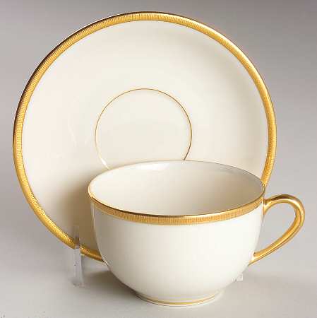 Tuxedo (Gold Backstamp) Oversized Cup & Saucer Set