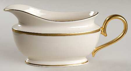 Tuxedo (Gold Backstamp) 1999 Shape Gravy Boat