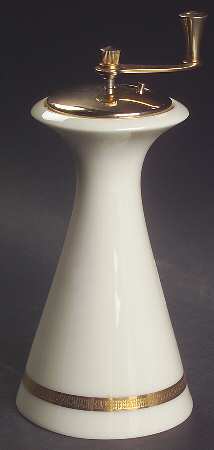 Tuxedo (Gold Backstamp) Pepper Mill