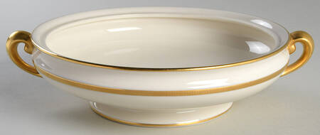 Tuxedo (Green Backstamp) Round Vegetable No Lid