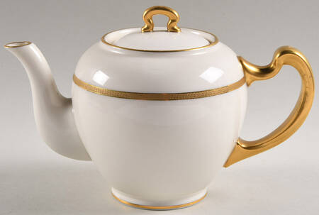 Tuxedo (Green Backstamp) Shape 522 Teapot & Lid by Lenox