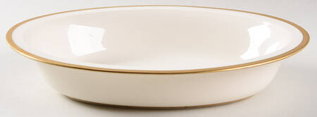 Tuxedo (Green Backstamp) 10" Oval Vegetable Bowl