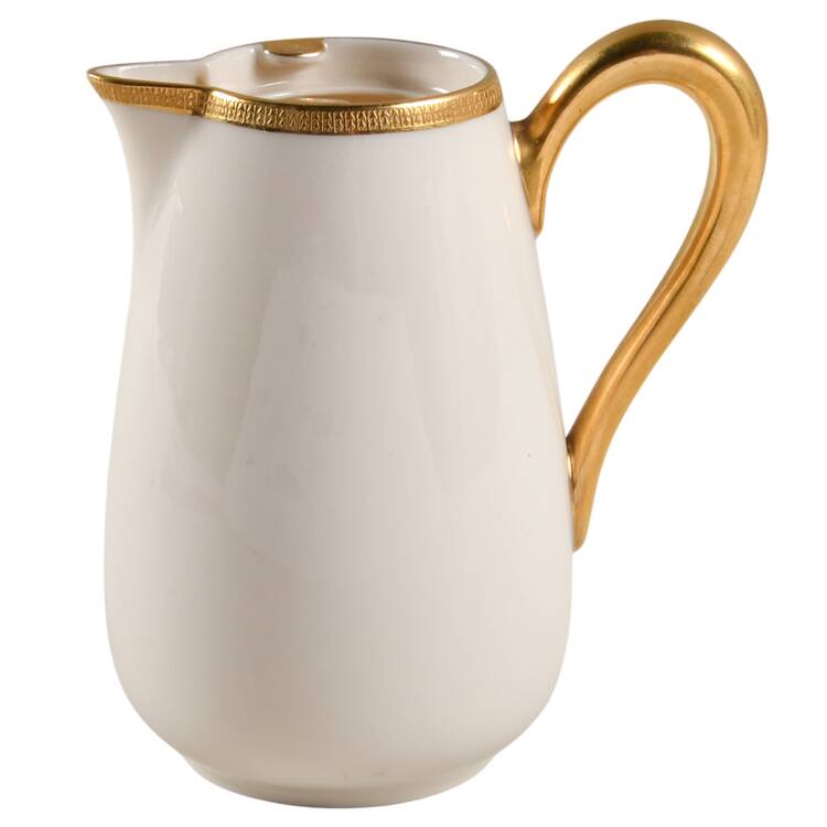 Tuxedo (Green Backstamp) Hot Milk Pitcher No Lid