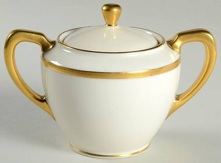Tuxedo (Green Backstamp) Shape 1962 Sugar Bowl & Lid