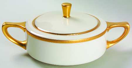 Tuxedo (Green Backstamp) Shape 1691 Sugar Bowl & Lid