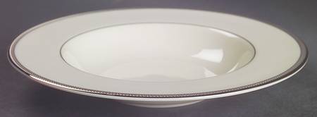 Tuxedo Platinum (Newer, Presidential Shape) Rim Soup Bowl