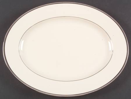 Tuxedo Platinum (Newer, Presidential Shape) 13" 99 Shape Oval Serving Platter
