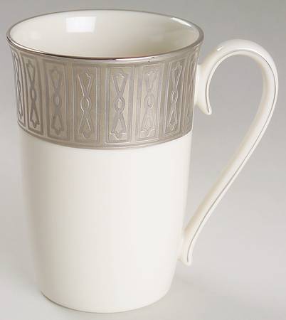 Tuxedo Platinum (Newer, Presidential Shape) Accent Mug