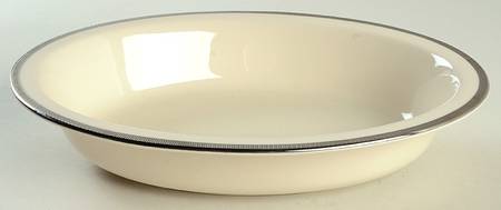 Tuxedo Platinum (Newer, Presidential Shape) 9" Oval Vegetable Bowl