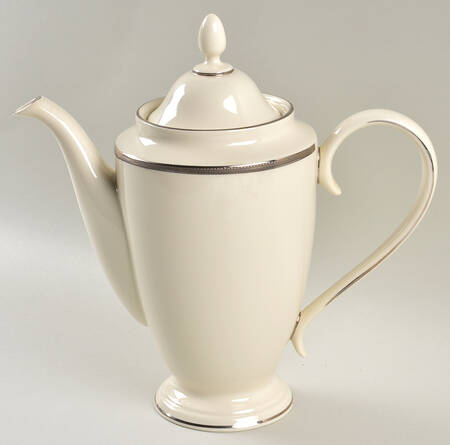 Tuxedo Platinum (Newer, Presidential Shape) 1999 Shape Coffee Pot & Lid