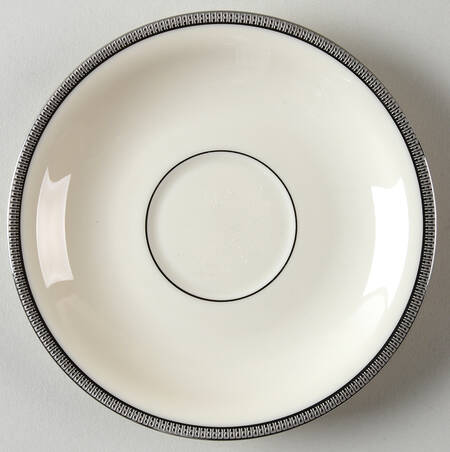 Tuxedo Platinum (Newer, Presidential Shape) Saucer