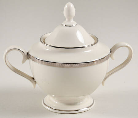 Tuxedo Platinum (Newer, Presidential Shape) 1999 Shape Sugar Bowl & Lid