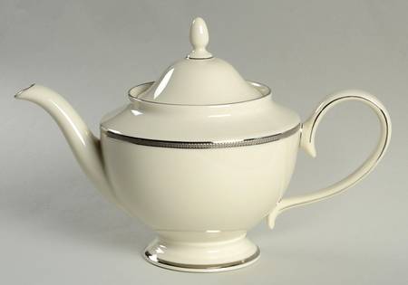 Tuxedo Platinum (Newer, Presidential Shape) 1999 Shape Teapot & Lid