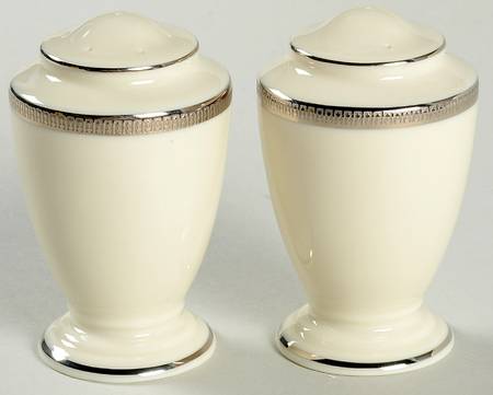 Tuxedo Platinum (Newer, Presidential Shape) 99 Shape Salt & Pepper Set