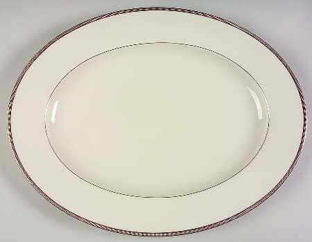 Tuxedo Platinum (Newer, Presidential Shape) 16" 99 Shape Oval Serving Platter