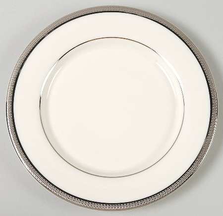 Tuxedo Platinum (Newer, Presidential Shape) Tidbit Plate