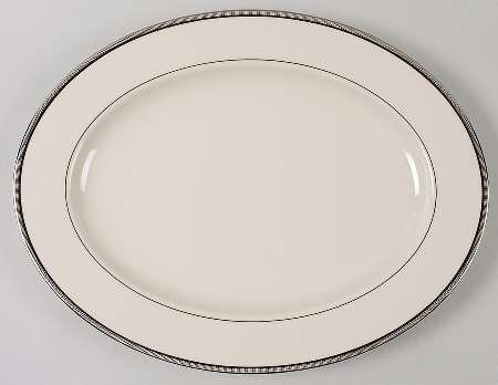 Tuxedo Platinum (Newer, Presidential Shape) 15" 1999 Shape Oval Serving Platter