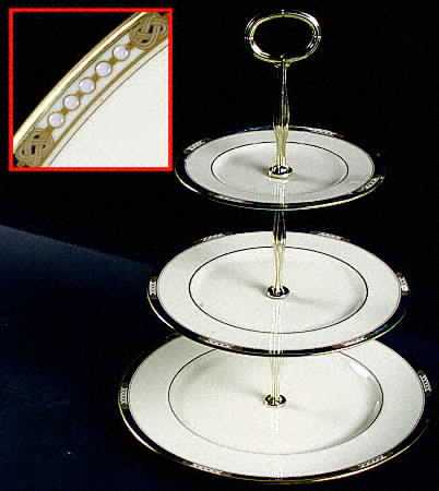 Union 13 7/8"-14 1/4" 3-Tiered Serving Tray(DP,SP,BB) HC