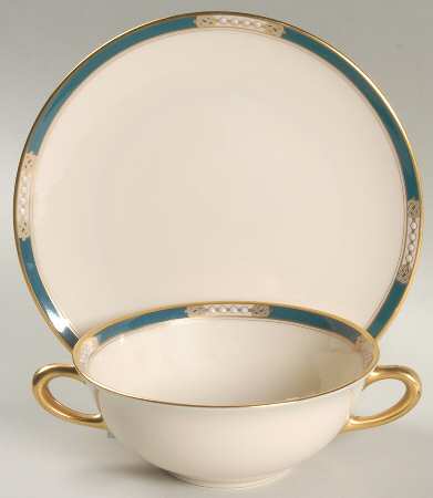 Union Flat Cream Soup Bowl & Saucer Set