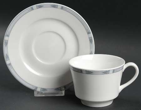 University Place Flat Cup & Saucer Set