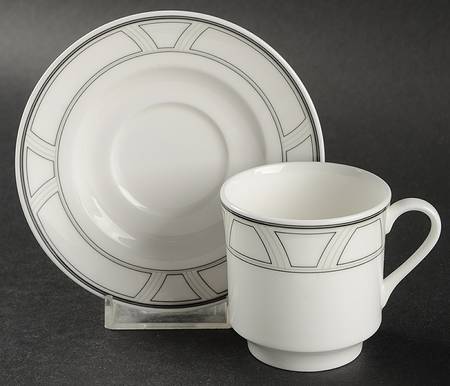 Uptown Flat Demitasse Cup & Saucer Set