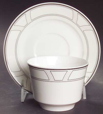 Uptown Flat Bouillon Cup & Saucer
