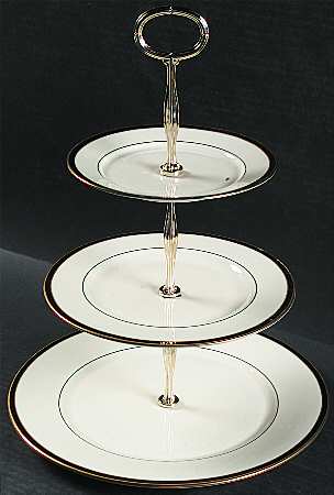 Urban Lights 13 7/8"-14 1/4" 3-Tiered Serving Tray(DP,SP,BB) HC