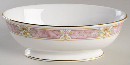 Venetian Marble 9" Oval Vegetable Bowl