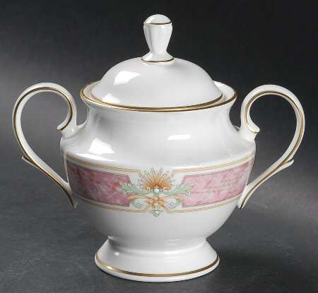 Venetian Marble Sugar Bowl & Lid