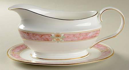 Venetian Marble Gravy Boat & Underplate