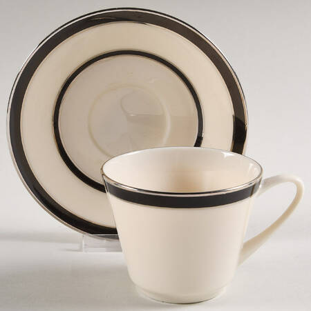 Venture Flat Cup & Saucer Set