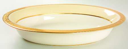 Vernon (Cream Rim) 10" Oval Vegetable Bowl