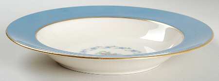 Washington Turquoise (Smooth) Rim Soup Bowl