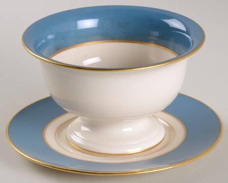 Washington Turquoise (Smooth) Mayonnaise Bowl & Underplate