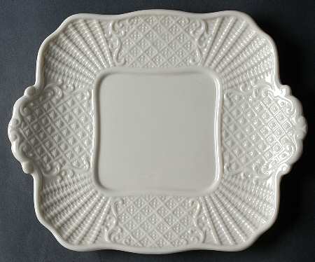 Washington Wakefield Off White Square Handled Cake Plate