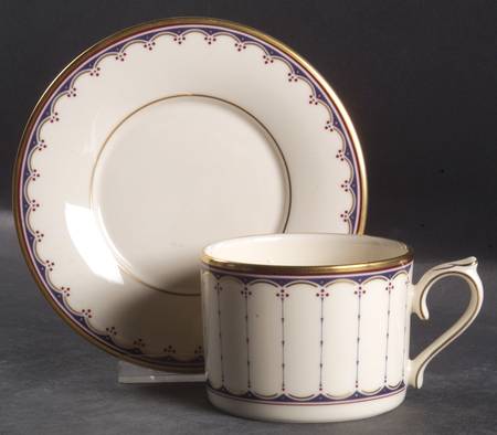 Weymouth Estates Flat Cup & Saucer Set