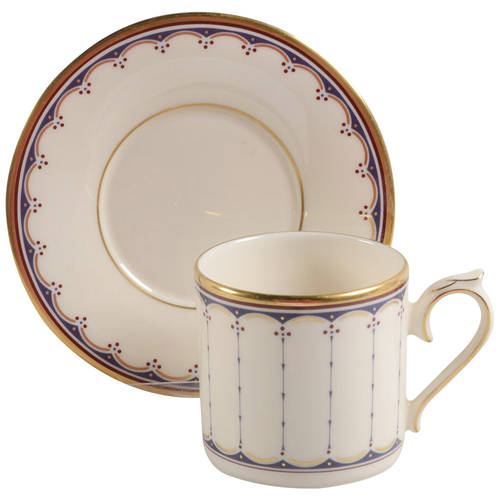 Weymouth Estates Flat Demitasse Cup & Saucer Set