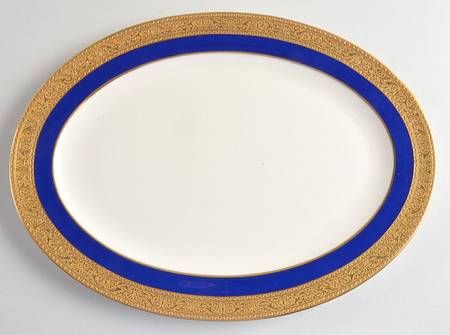 Westchester Cobalt Blue 13" Oval Serving Platter