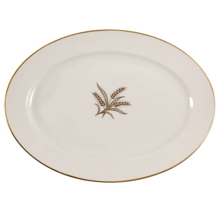 Wheat 11" Oval Serving Platter by Lenox