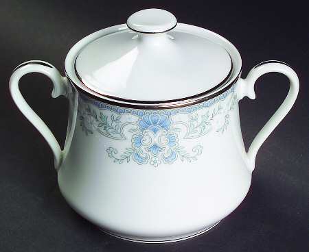 White Heather Sugar Bowl & Lid
