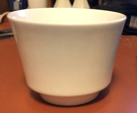 White Oasis Flat Bouillon Cup