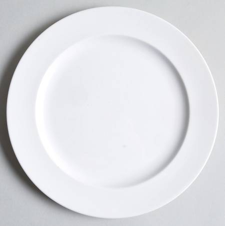 White Rim Salad Plate