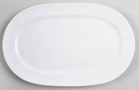 White Rim 11" Oval Serving Platter by Lenox