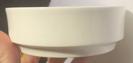 White Rim Fruit/Dessert (Sauce) Bowl