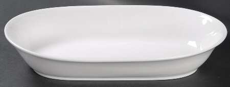 White Shore 10" Oval Vegetable Bowl