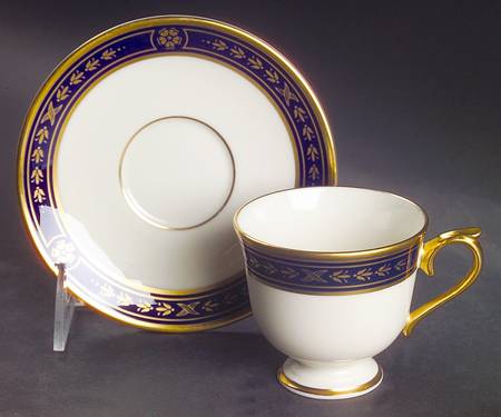 Winslow Castle Footed Demitasse Cup & Saucer Set